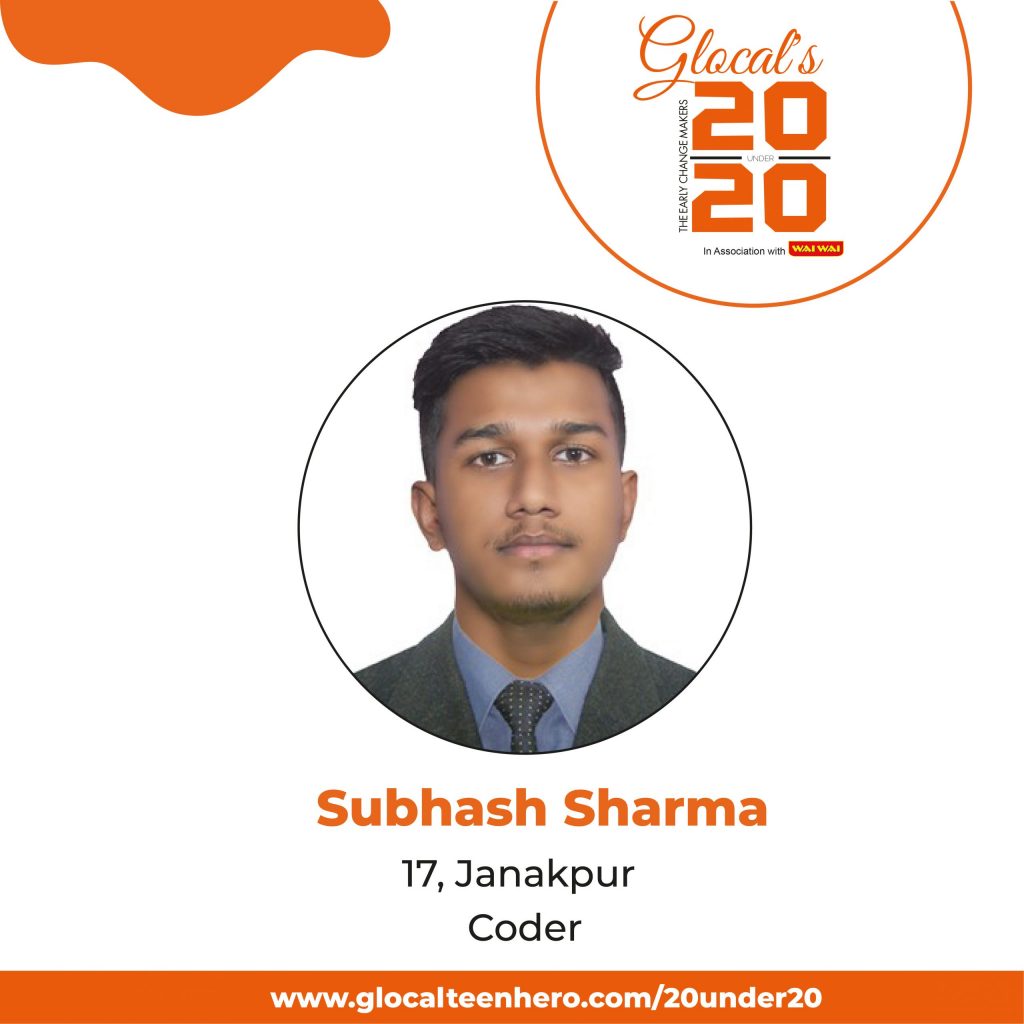 Subhash Sharma: A Fervid Coder