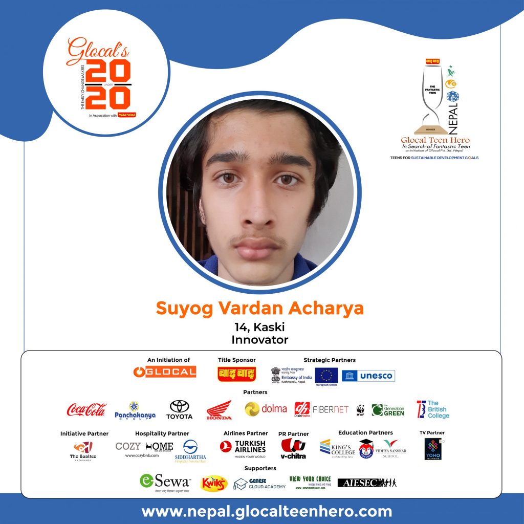 Suyog Vardan Acharya: A Young Visionary Innovator!