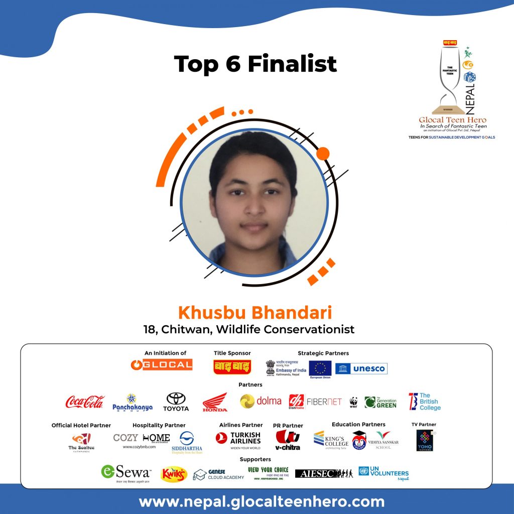 Khusbu Bhandari – Finalist of Wai Wai Glocal Teen Hero Nepal 2021
